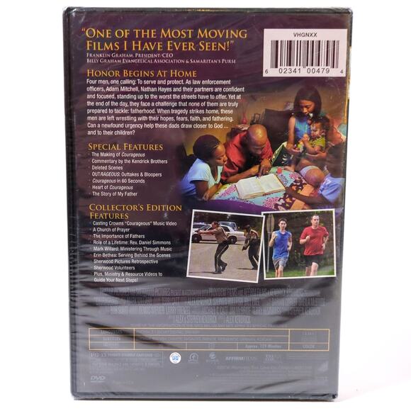 Courageous: Honor Begins at Home DVD 2012 New Sealed Kendrick Brothers - Picture 2 of 2